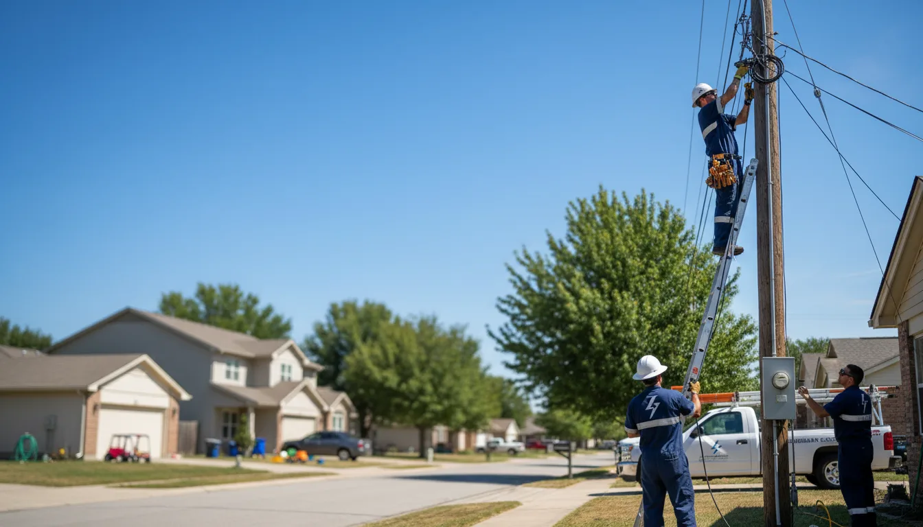 Residential electrician providing installation services in Friesland, WI